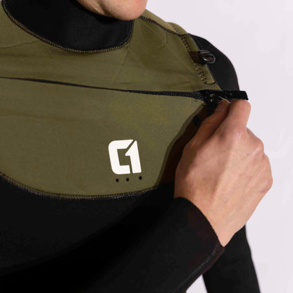 Mens 5/4mm Winter Wetsuit ICON GBS Chest Zip Wetsuit Mens Circle One Surf