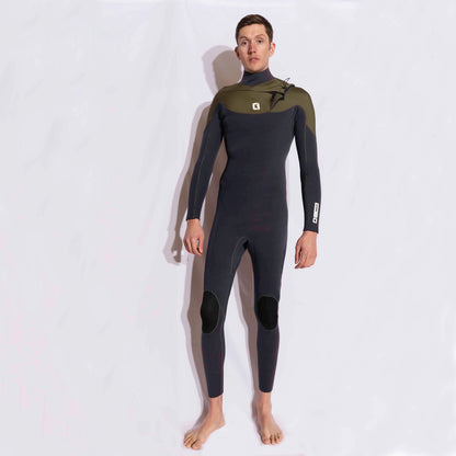 Mens 3/2mm Summer Wetsuit ICON GBS Chest Zip Wetsuit Mens Circle One Surf SM