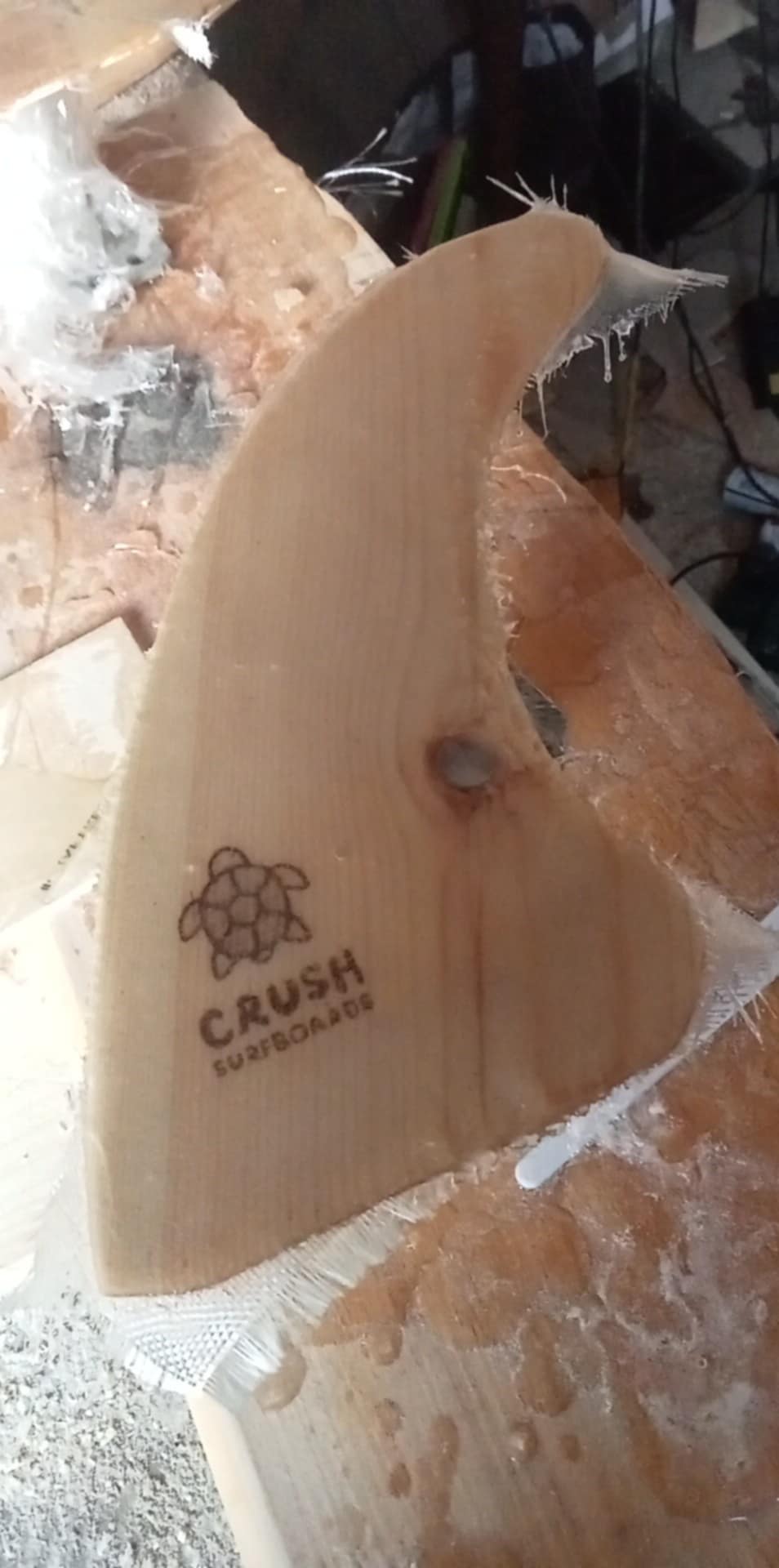 Crush Surfboards Wooden Surfboard Single Fin