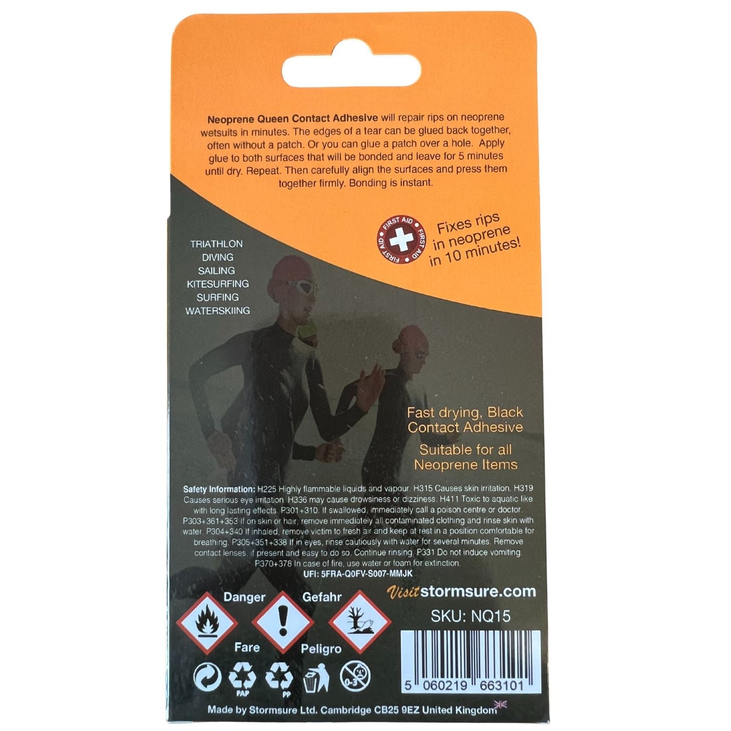 Stormsure - Neoprene Queen Wetsuit Repair 15g - Black Circle One Surf