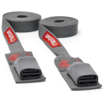 Northcore 3.6m Surfboard Roof Rack Tie Down Straps (Pair) Grey