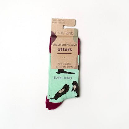 Save the Otters Bamboo Socks Socks Bare Kind