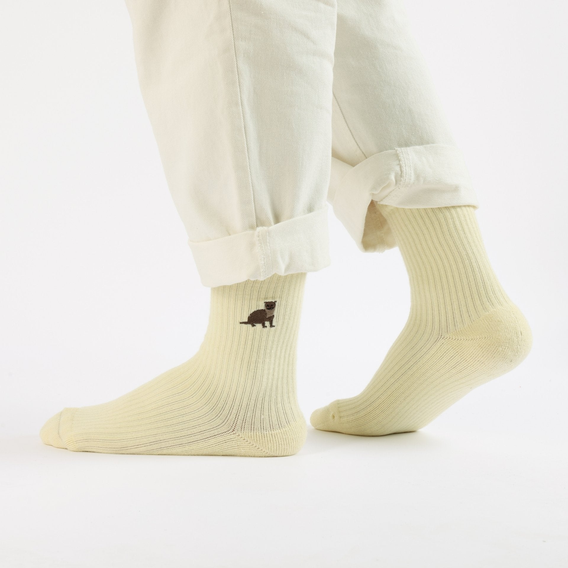 Save the Otter Ribbed Bamboo Socks Socks Bare Kind