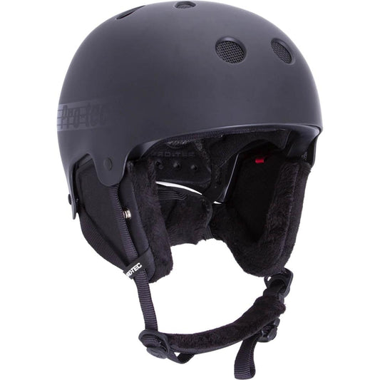 Pro-Tec Snow Helmet Old School Snow W/MIPS Stealth Black Helmet Pro Tec