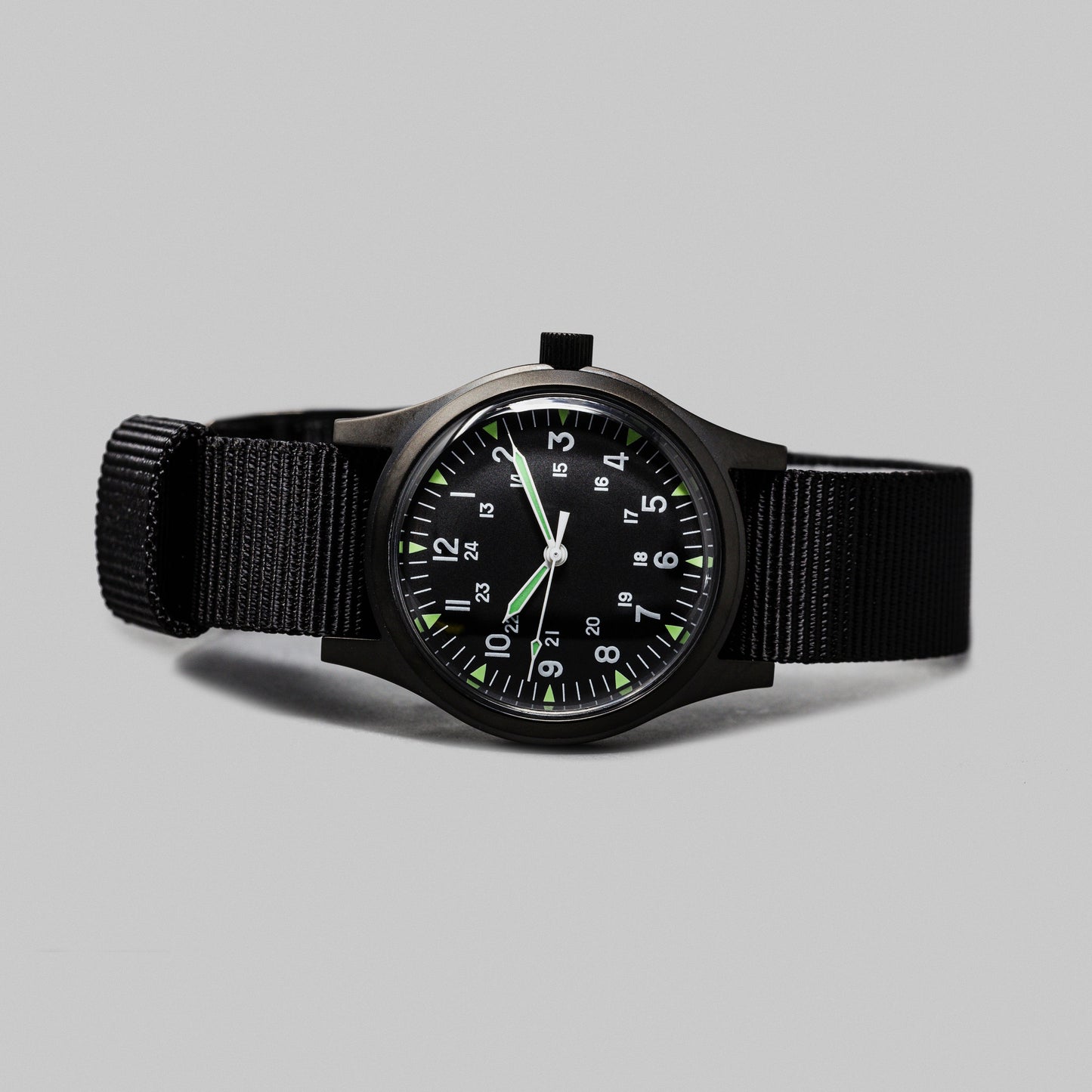 'Terrain Black' Cat.4 Field Watch (38mm) | Limited Edition Watches Rotate North
