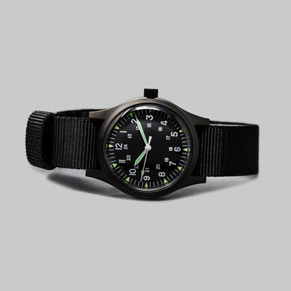 'Terrain Black' Cat.4 Field Watch (38mm) | Limited Edition Watches Rotate North