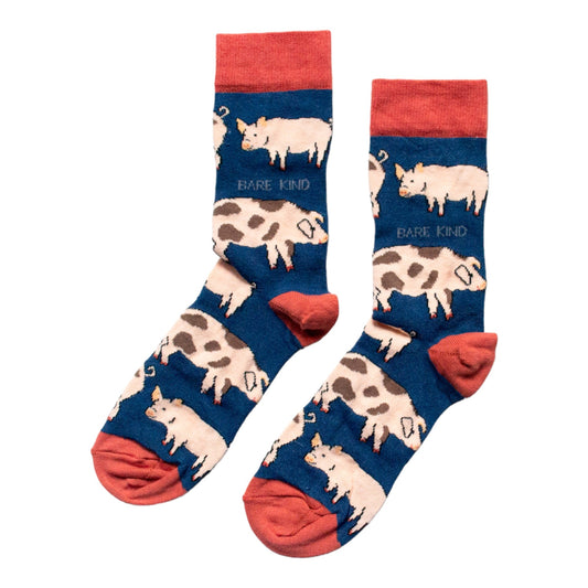Save the Pigs Bamboo Socks Socks Bare Kind