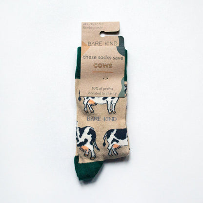 Save the Cows Bamboo Socks Socks Bare Kind