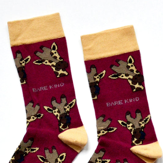 Save the Giraffes Bamboo Socks Socks Bare Kind