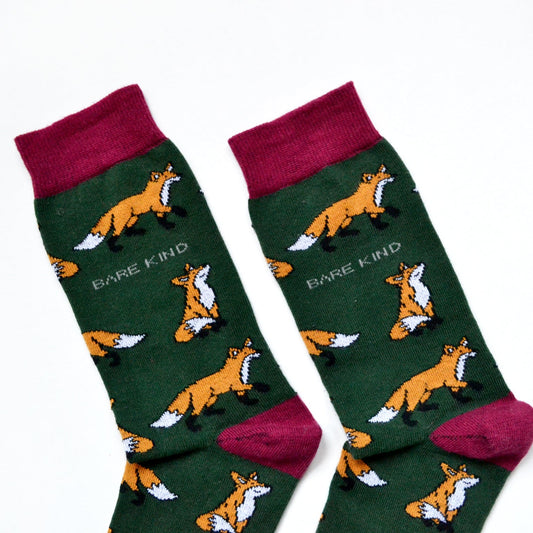 Save the Foxes Bamboo Socks Socks Bare Kind