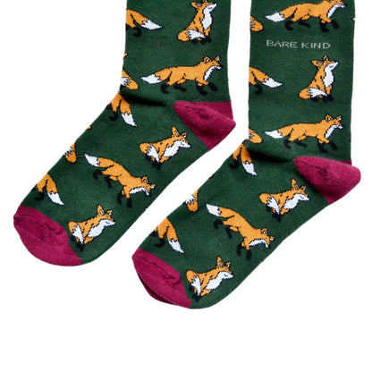 Save the Foxes Bamboo Socks Socks Bare Kind