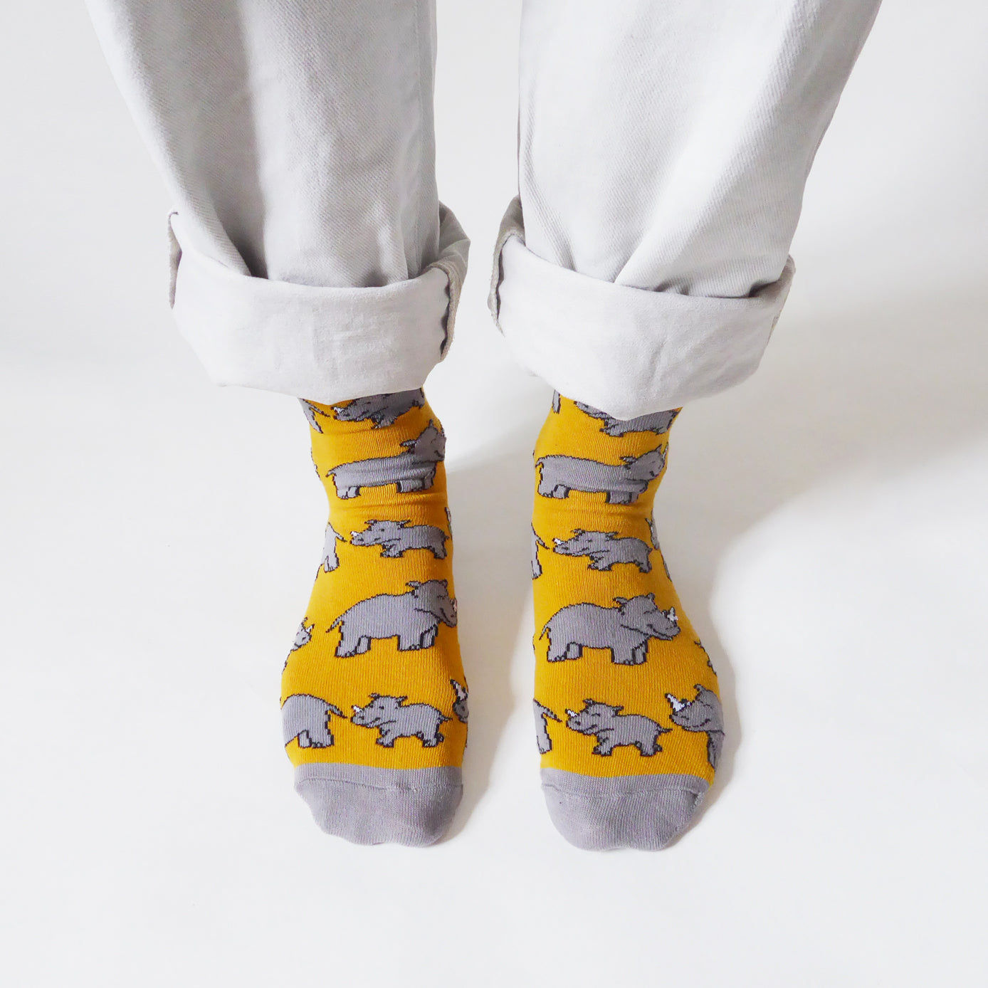 Save the Rhinos Bamboo Socks Socks Bare Kind