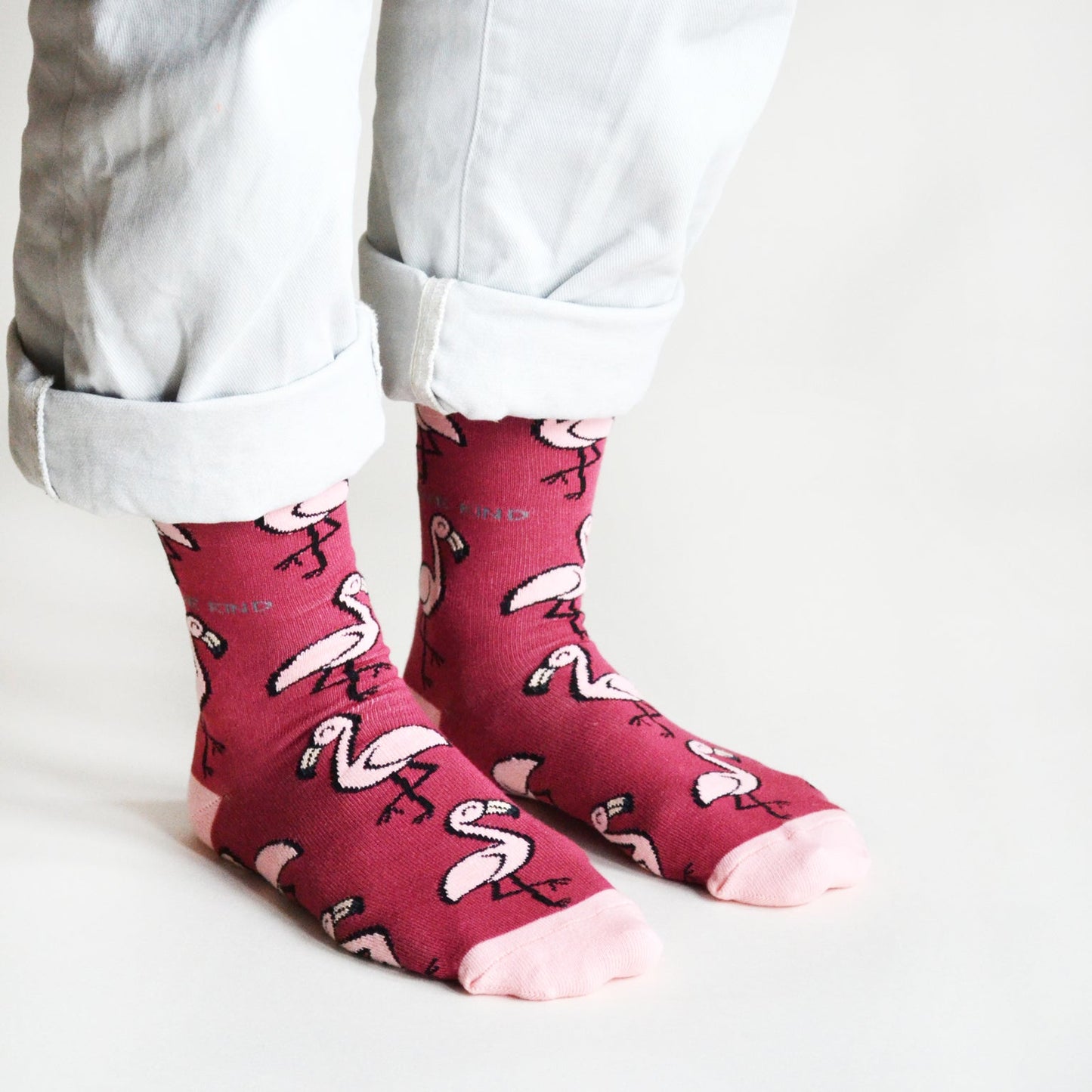 Save the Flamingos Bamboo Socks Socks Bare Kind