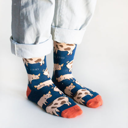 Save the Pigs Bamboo Socks Socks Bare Kind