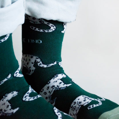 Save the Snow Leopards Bamboo Socks Socks Bare Kind