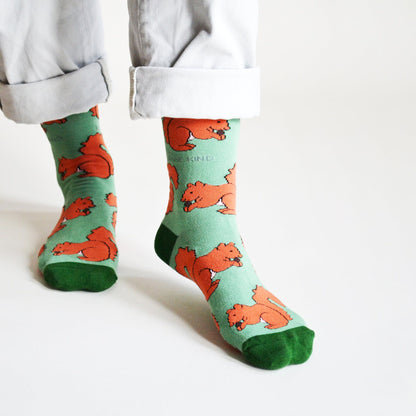 Save the Red Squirrels Bamboo Socks Socks Bare Kind