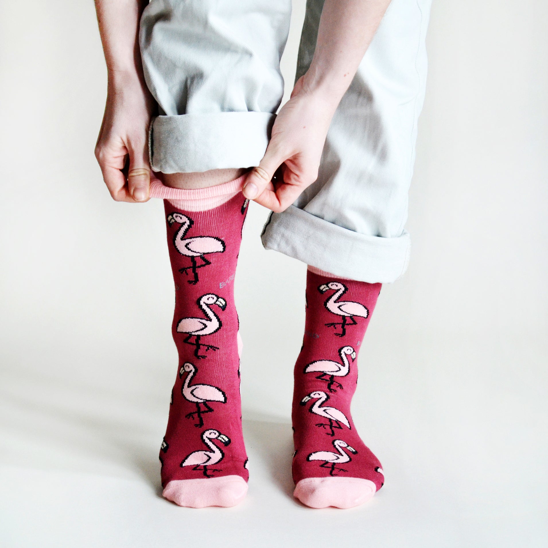 Save the Flamingos Bamboo Socks Socks Bare Kind