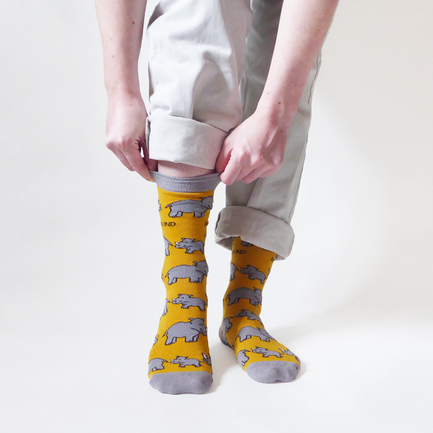 Save the Rhinos Bamboo Socks Socks Bare Kind