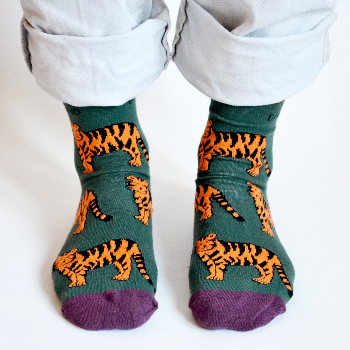 Save the Tigers Bamboo Socks Socks Bare Kind