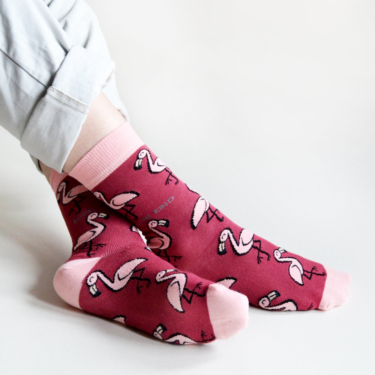 Save the Flamingos Bamboo Socks Socks Bare Kind