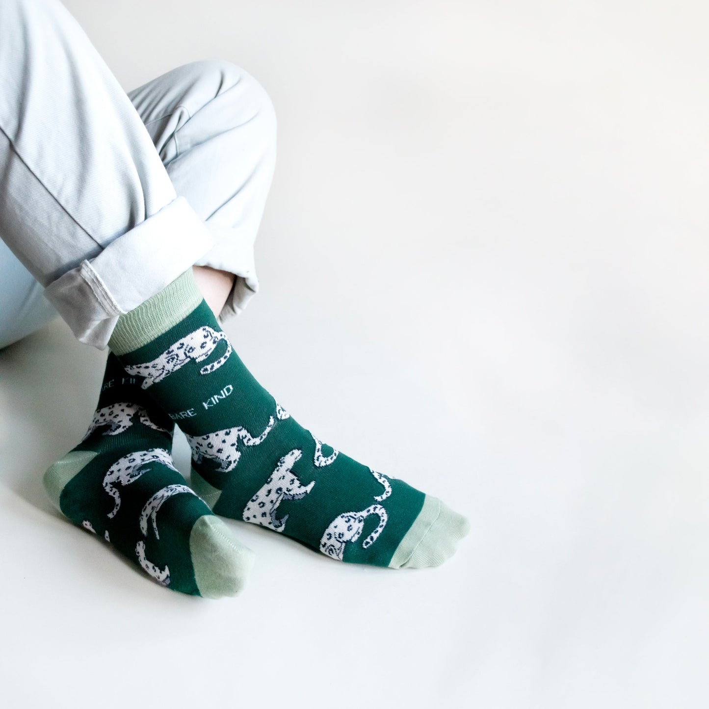 Save the Snow Leopards Bamboo Socks Socks Bare Kind