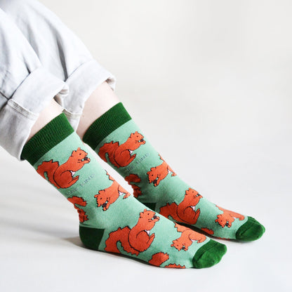 Save the Red Squirrels Bamboo Socks Socks Bare Kind
