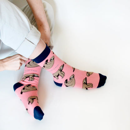 Save the Sloths Bamboo Socks Socks Bare Kind