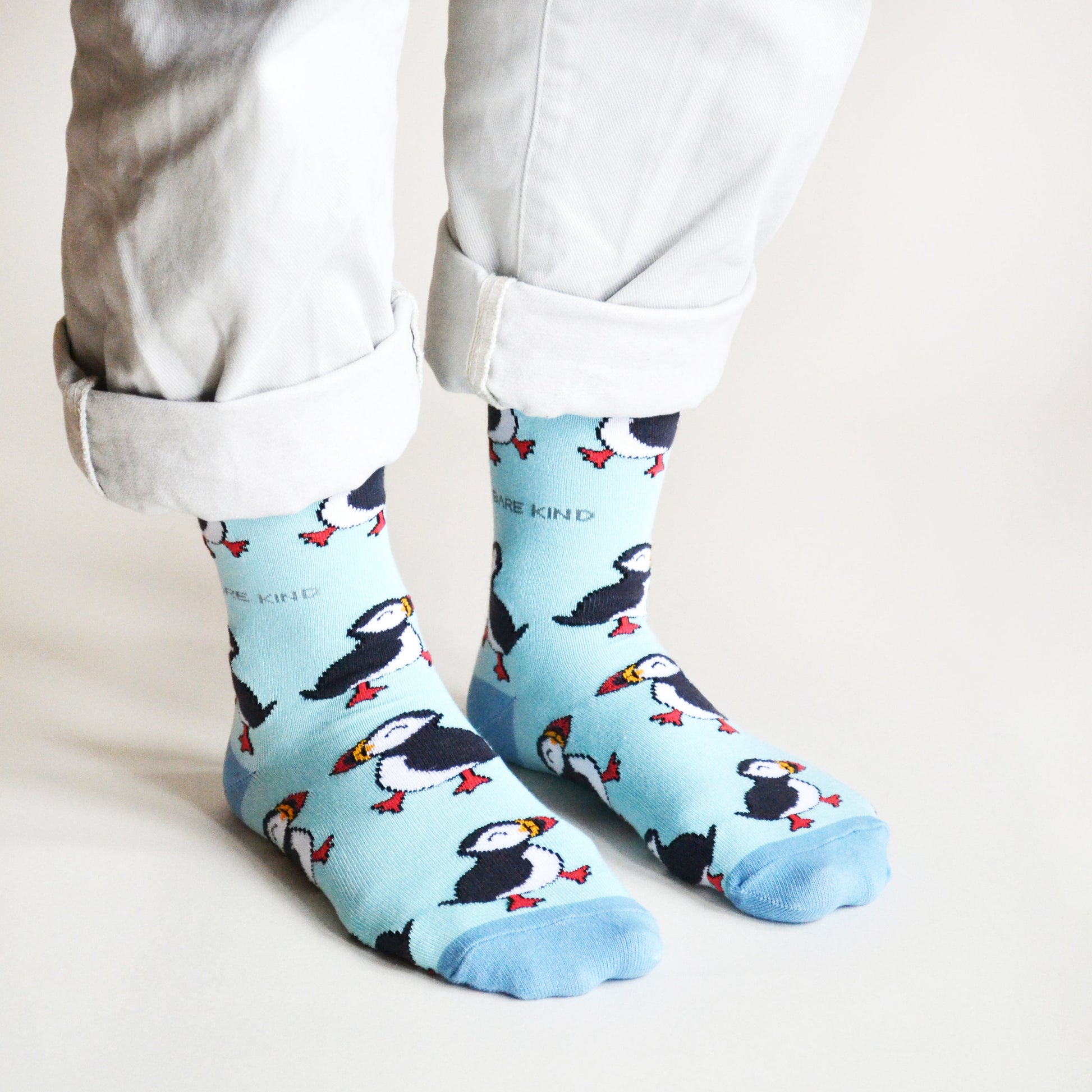 Save the Puffins Bamboo Socks Socks Bare Kind