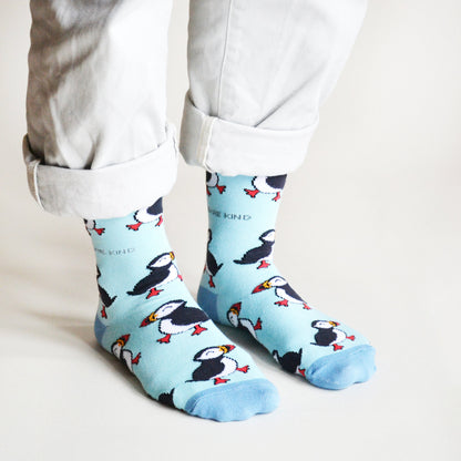 Save the Puffins Bamboo Socks Socks Bare Kind
