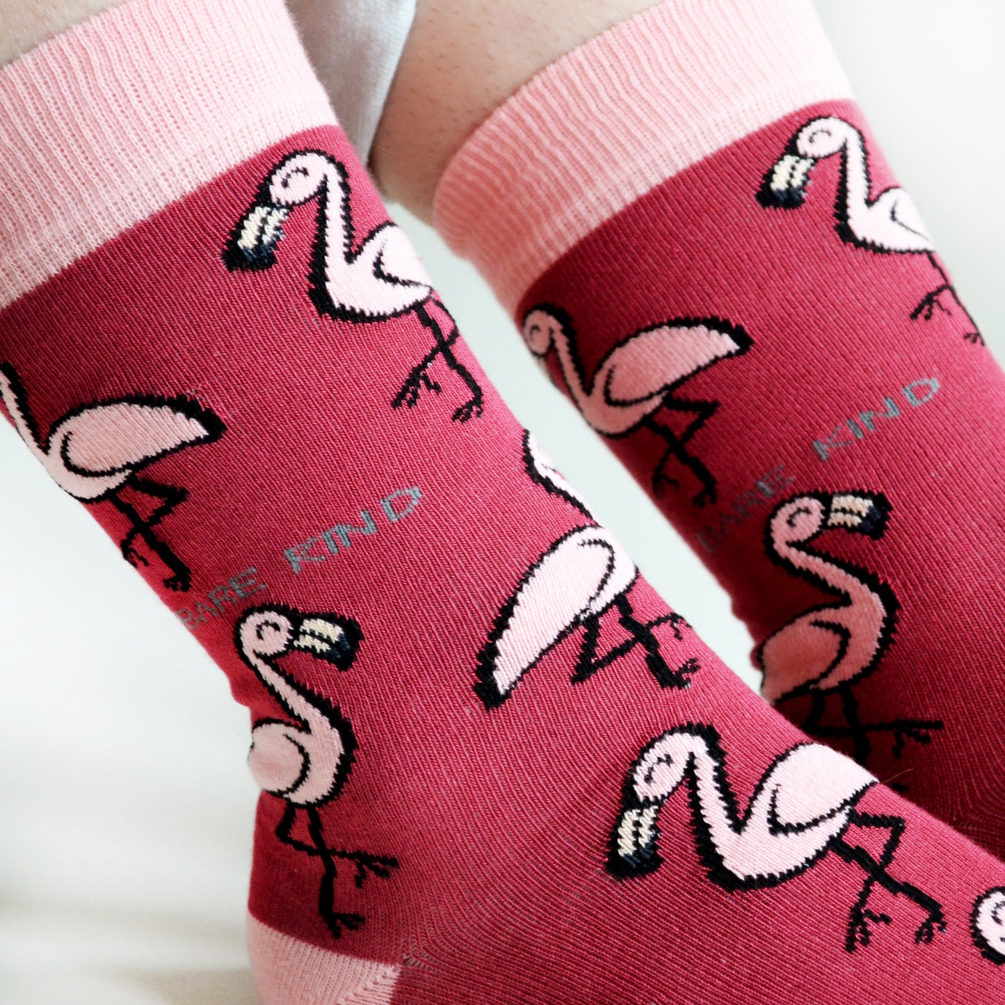 Save the Flamingos Bamboo Socks Socks Bare Kind