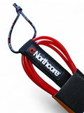 Northcore 8'0 Surfboard Leash Red