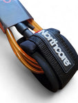 Northcore 7'0 Surfboard Leash Orange