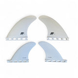 True Ames Quad Futures Compatible (Fibreglass) White