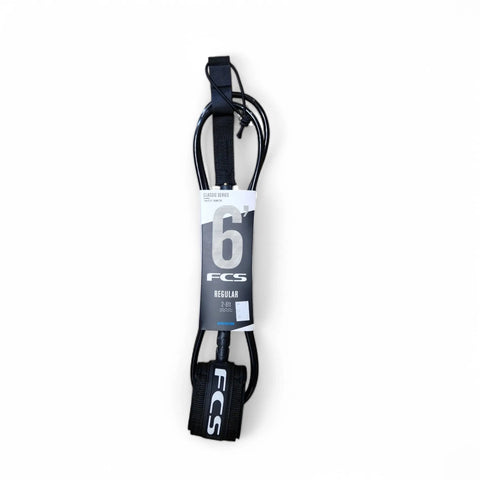 FCS Regular Classic Surf Leash 6'0 Black 6ft