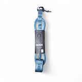 FCS All Round Essential Surf Leash 8'0 Tranquil Blue 8ft