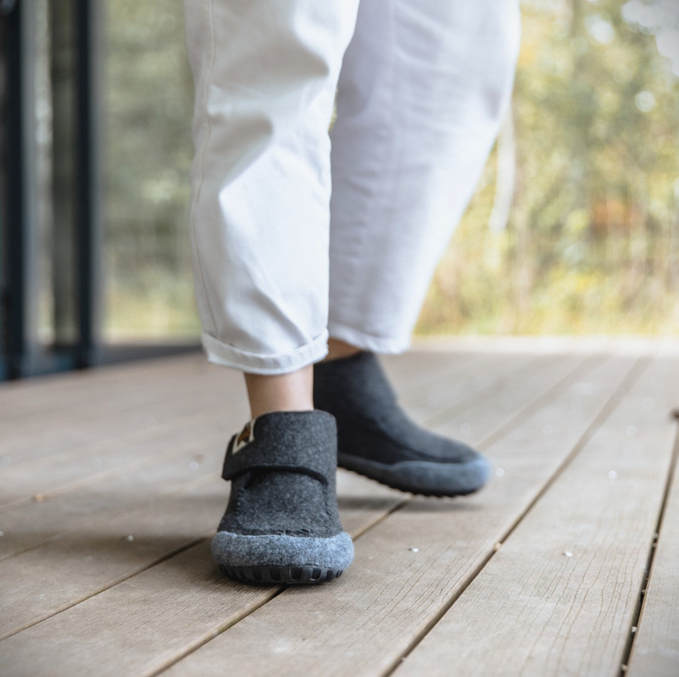 Quokka - Women's - Charcoal & Grey Quokka Slippers Gumbies