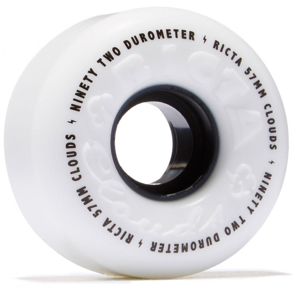 Ricta Clouds 92a Skateboard Wheel Set Skateboard Wheels Ricta 52mm White