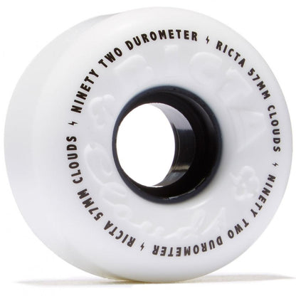 Ricta Clouds 92a Skateboard Wheel Set Skateboard Wheels Ricta 52mm White