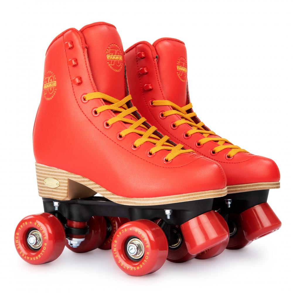 Rookie Kids Classic 78's Red Quad Roller Skate Kids Roller Boots Roller Skates Rookie