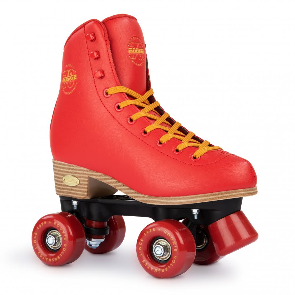 Rookie Kids Classic 78's Red Quad Roller Skate Kids Roller Boots Roller Skates Rookie