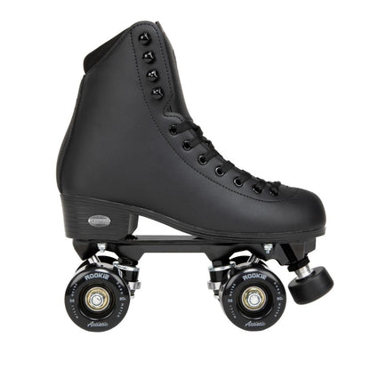 Rookie Artistic Black Quad Roller Skate Adult Kids Roller Boots Roller Skates Rookie