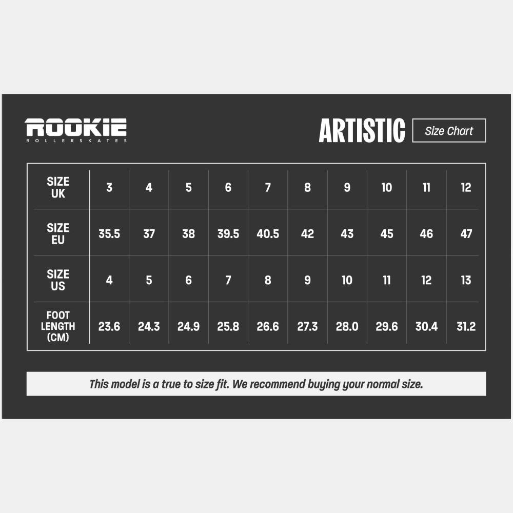Rookie Artistic White Quad Roller Skate Adult Kids Roller Boots Roller Skates Rookie