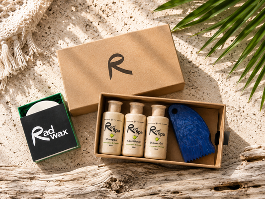 Rad Wax Surf Trip Essentials Gift Set | Surf Travel Kit Rad Wax