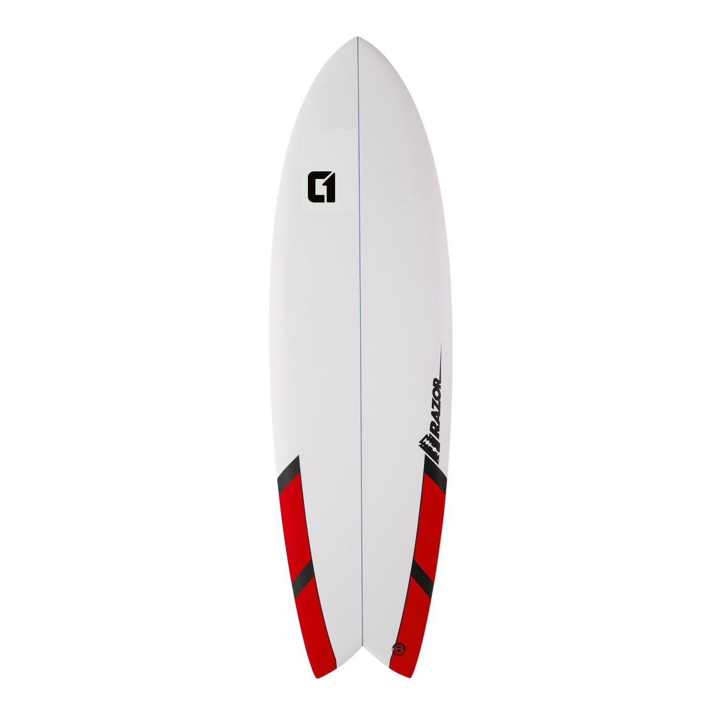 6ft 3 Razor Fish Tail Shortboard Surfboard in Matt Finish Shortboard Circle One Surf Red