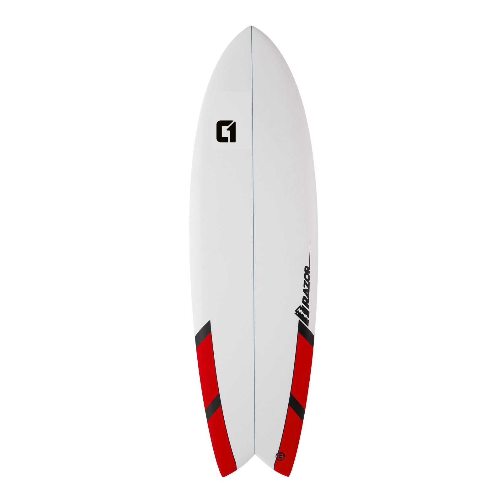 6ft 3 Razor Fish Tail Shortboard Surfboard in Matt Finish Shortboard Circle One Surf Red