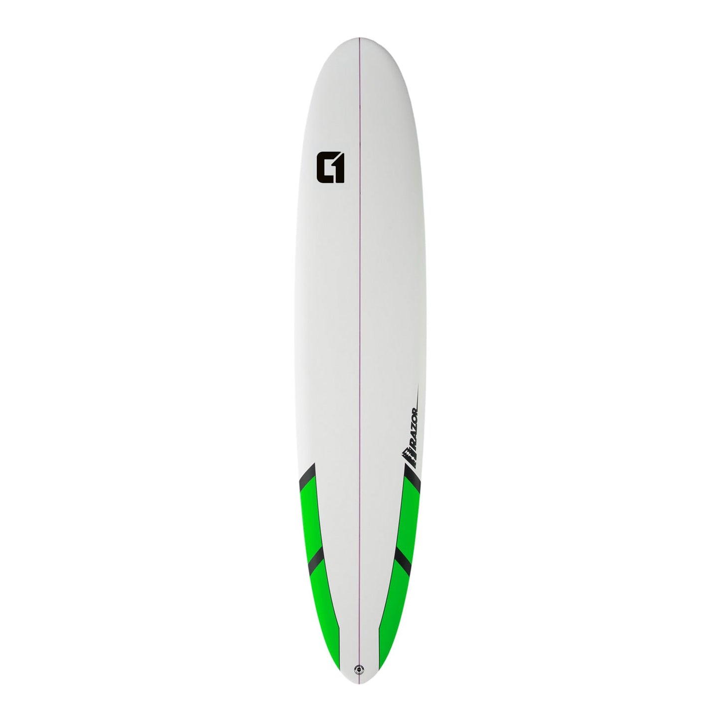 9ft Razor Round Tail Longboard Surfboard in Matt Finish Longboard Circle One Surf Green