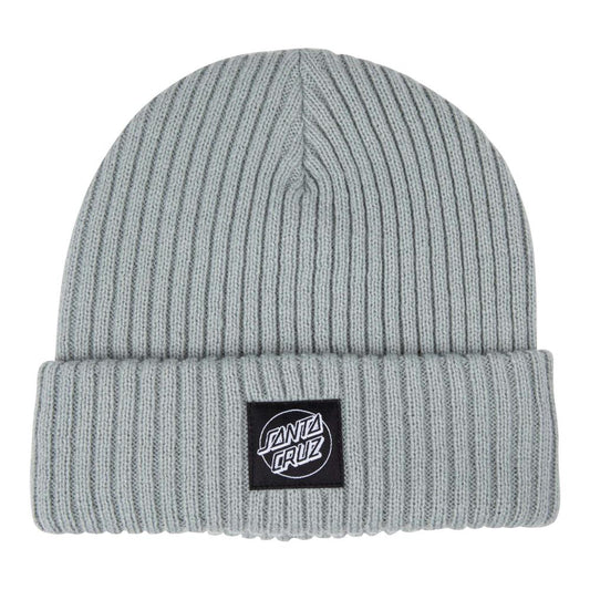 Santa Cruz Beanie Hat Opus Dot Label Moon Rock Grey