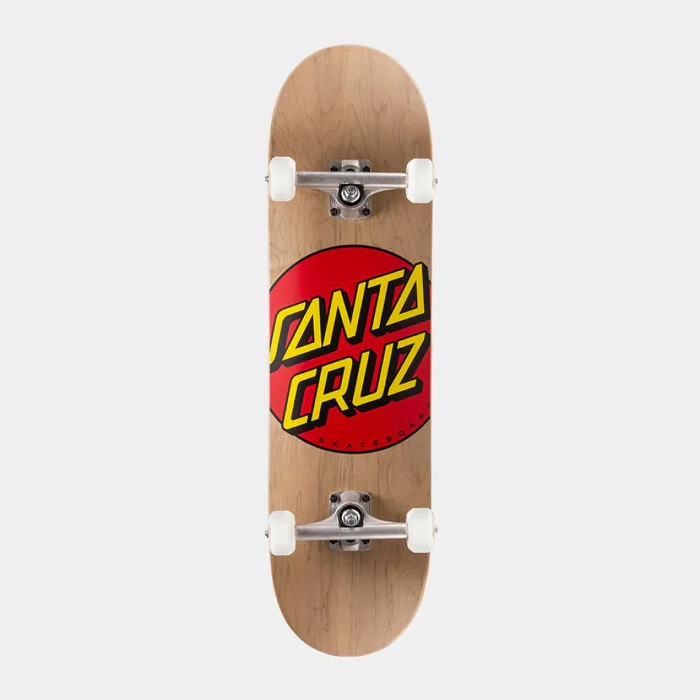 Santa Cruz Complete Skateboard Kit 8.375" Brown Classic Dot w/ Bullet & Ricta Street Santa Cruz