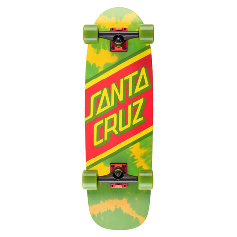 Santa Cruz Skateboards Rasta Tie Dye Street Skate Cruzer