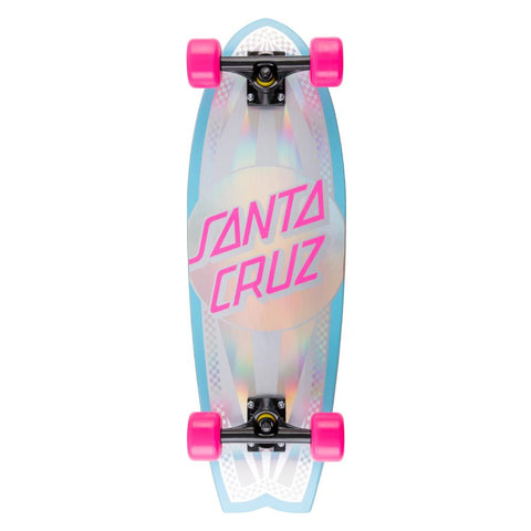 Santa Cruz Prismatic Dot Shark Skateboard Complete Cruzer